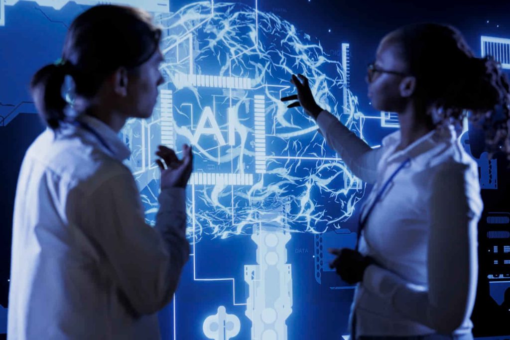 two doctors use AI in life sciences